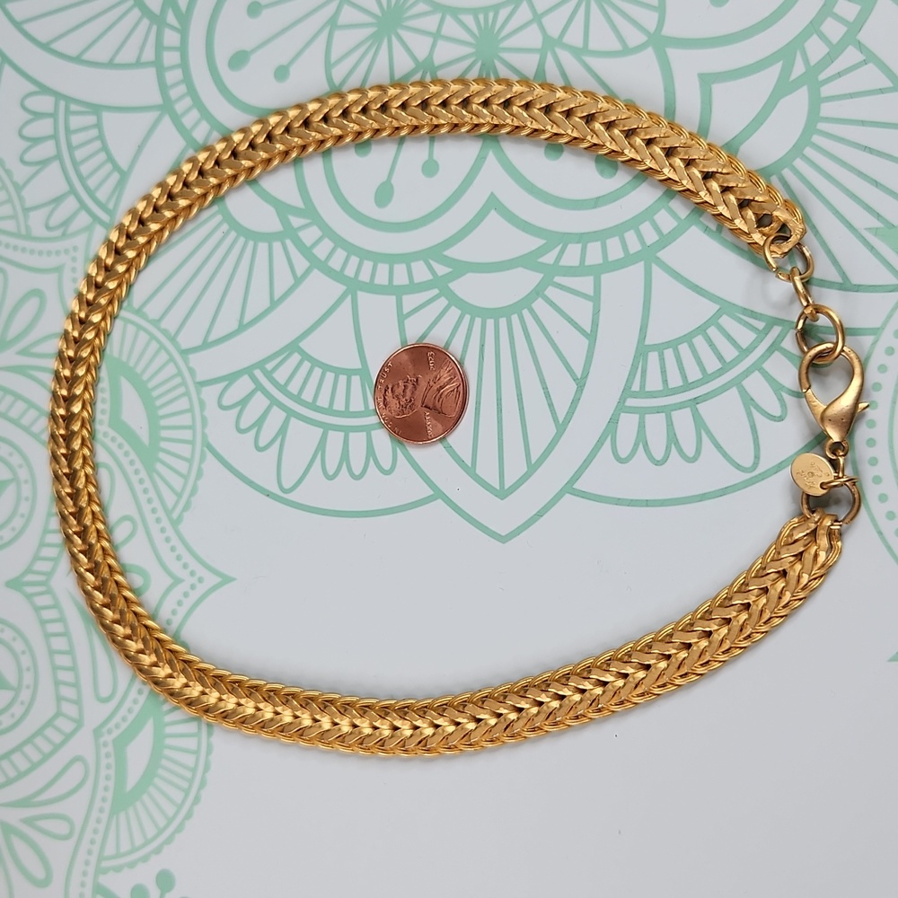 SOLD Signed Norma Jean Gold-tone Necklace - Picture 5 of 5